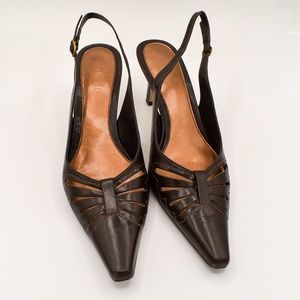 Michelle D | brown kitten heels